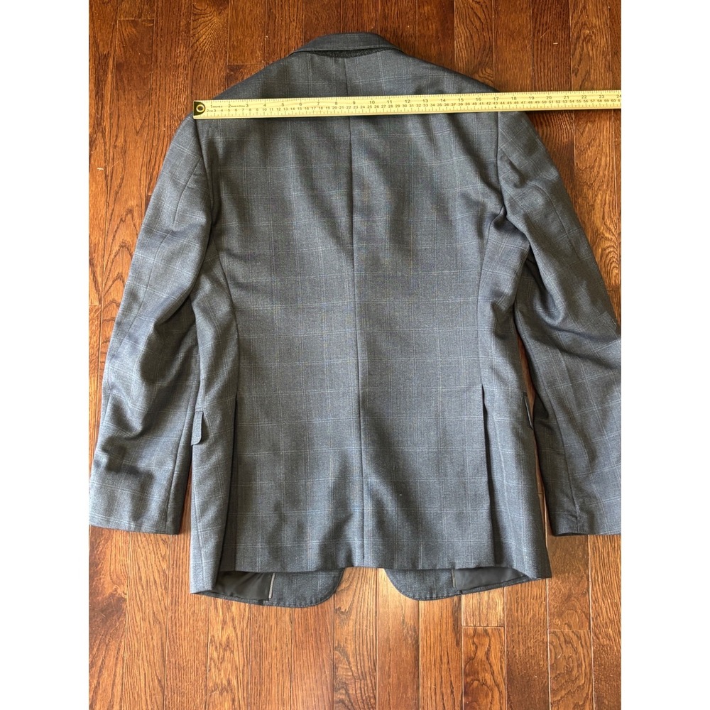 Giorgio Armani Soft Suit Men 48R Gray Plaid Wool Silk 2 Piece Italy $3695 - Picture 9 of 16